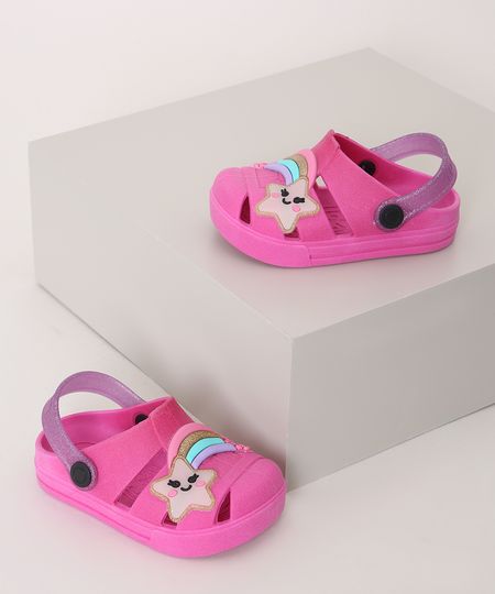 Babuche-Infantil-Luelua-Estrela-Cadente-Pink-9974377-Pink_1