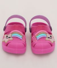 Babuche-Infantil-Luelua-Estrela-Cadente-Pink-9974377-Pink_5