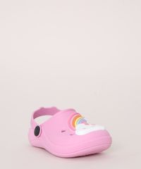 Babuche-Infantil-Luelua-Arco-Iris-com-Glitter-Rosa-9974379-Rosa_3