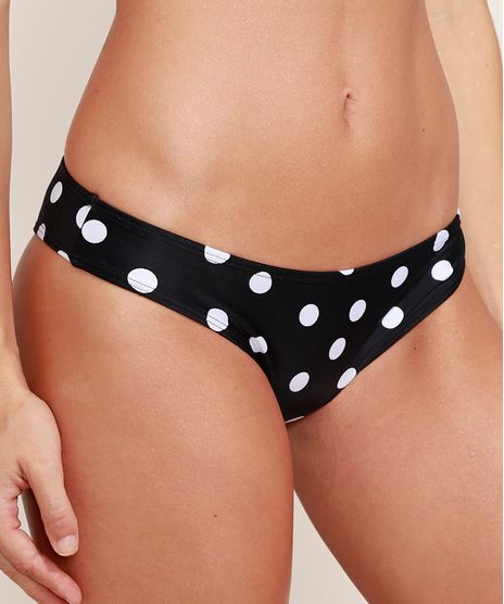 Biquini-Calcinha-Estampado-de-Poa-Protecao-UV50--Preto-9971908-Preto_1
