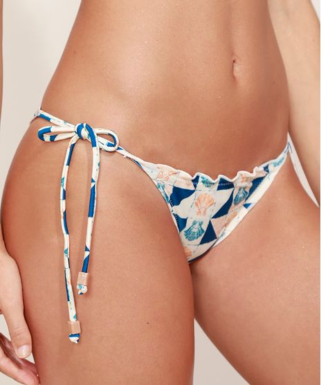 Biquini-Calcinha-Estampado-Geometrico-e-Conchas-com-Franzido-Protecao-UV50--Multicor-9972604-Multicor_1