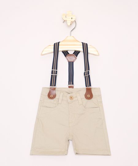 Bermuda-de-Sarja-Infantil-com-Suspensorio-Bege-9969145-Bege_1