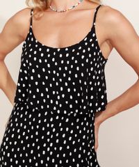 Vestido-Feminino-Curto-Evase-Estampado-de-Poa-com-Sobreposicao-Alca-Fina-Preto-9969496-Preto_4
