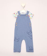 Conjunto-Infantil-de-Body-Estampado-Fundo-do-Mar-Manga-Curta-Cinza---Macacao-de-Moletom-com-Bordados-Azul-9957826-Azul_1