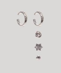 Kit-de-3-Brincos-Femininos---2-Piercings-Prateado-9962029-Prateado_1