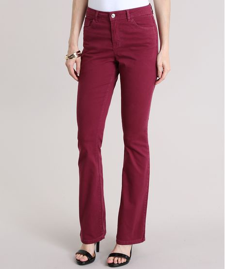 Calca-Boot-Cut--Vinho-9038197-Vinho_1
