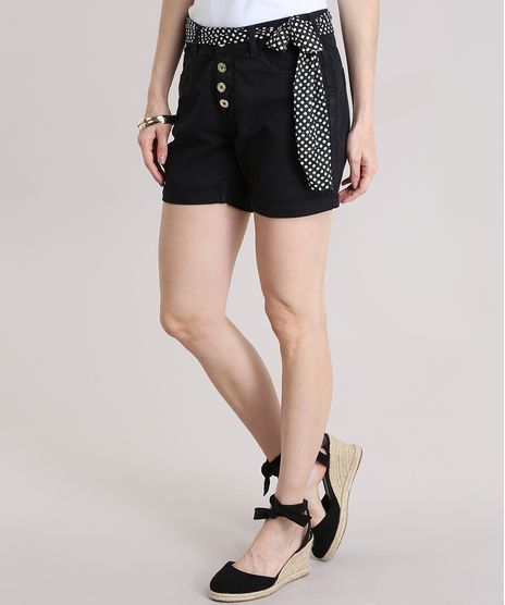 Bermuda-Comfort-com-Faixa-Estampada-de-Poa-Preta-9013863-Preto_1