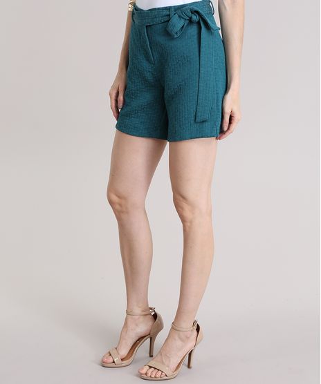 Short-em-Jacquard-com-Cinto-Verde-8359651-Verde_1