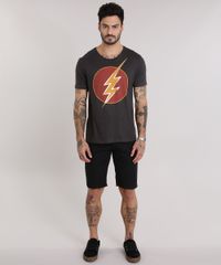 Camiseta-The-Flash-Cinza-Mescla-Escuro-8944292-Cinza_Mescla_Escuro_3