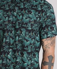 Camisa-Estampada-de-Folhagem-Preto-8969339-Preto_4