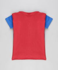 Camiseta-Super-Homem-com-Capa-em-Algodao---Sustentavel-Azul-8523269-Azul_2