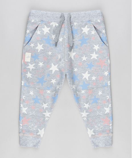 Calca-em-Moletom-Estampada-de-Estrelas-Cinza-Mescla-8894771-Cinza_Mescla_1