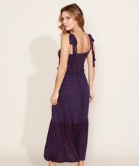 Vestido-Feminino-Longo-Estampado-de-Poa-Alca-com-Laco-Azul-Marinho-9974791-Azul_Marinho_2