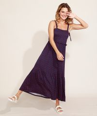 Vestido-Feminino-Longo-Estampado-de-Poa-Alca-com-Laco-Azul-Marinho-9974791-Azul_Marinho_5