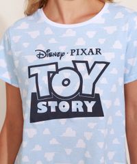 Pijama-Feminino-Toy-Story-Estampado-de-Nuvens-Manga-Curta-Azul-Claro-9966063-Azul_Claro_2