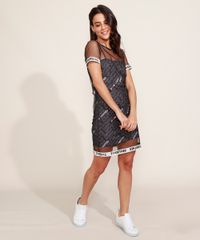 Vestido-com-Tule-Juvenil-Now-United-Curto-Estampado-Integrantes-com-Brilho-Manga-Curta-Preto-9967650-Preto_6