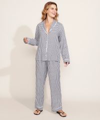 Pijama-Feminino-Camisa-Estampado-Xadrez-Vichy-com-Vivo-Contrastante-Manga-Longa-Preto-9966953-Preto_1_3