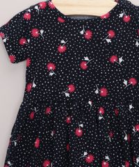 Vestido-Infantil-Estampado-Poa-com-Flores-Manga-Curta---Calcinha-Azul-Marinho-9970659-Azul_Marinho_4