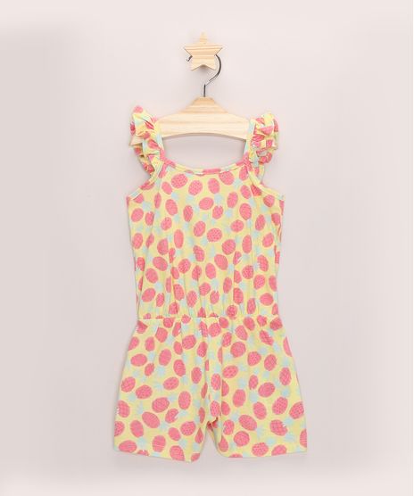 Macaquinho-Infantil-Estampado-Abacaxis-Sem-Manga-Amarelo-9967876-Amarelo_1