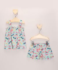 Conjunto-Infantil-de-Regata-Franzida---Short-Estampado-de-Borboletas-Verde-Claro-9966923-Verde_Claro_1