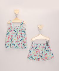 Conjunto-Infantil-de-Regata-Franzida---Short-Estampado-de-Borboletas-Verde-Claro-9966923-Verde_Claro_2