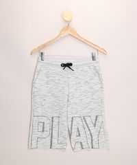Bermuda-de-Moletom-Juvenil-Flame--Play--Cinza-Mescla-Claro-9965771-Cinza_Mescla_Claro_1