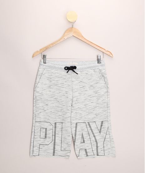 Bermuda-de-Moletom-Juvenil-Flame--Play--Cinza-Mescla-Claro-9965771-Cinza_Mescla_Claro_1