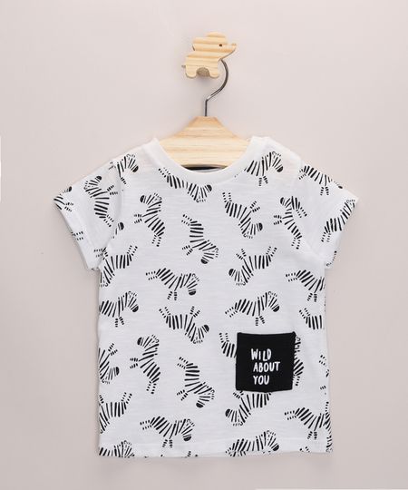 Camiseta-Infantil-Estampada-Zebras-com-Bolso-Manga-Curta-Branca-9968228-Branco_1