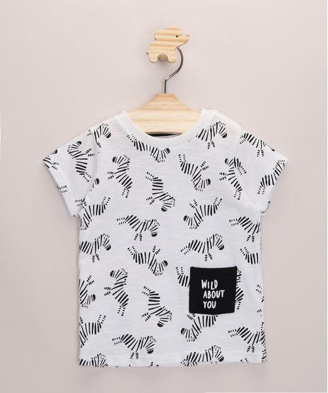 Camiseta-Infantil-Estampada-Zebras-com-Bolso-Manga-Curta-Branca-9968228-Branco_1