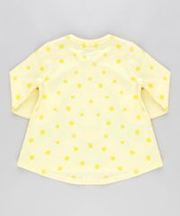 Blusa-Interativa-Passarinho-Estampada-de-Poa-em-Algodao---Sustentavel-Amarelo-Claro-8894807-Amarelo_Claro_2