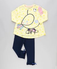 Blusa-Interativa-Passarinho-Estampada-de-Poa-em-Algodao---Sustentavel-Amarelo-Claro-8894807-Amarelo_Claro_3