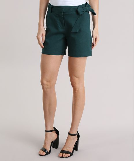 Short-em-Linho-com-Faixa-Verde-Escuro-8715441-Verde_Escuro_1
