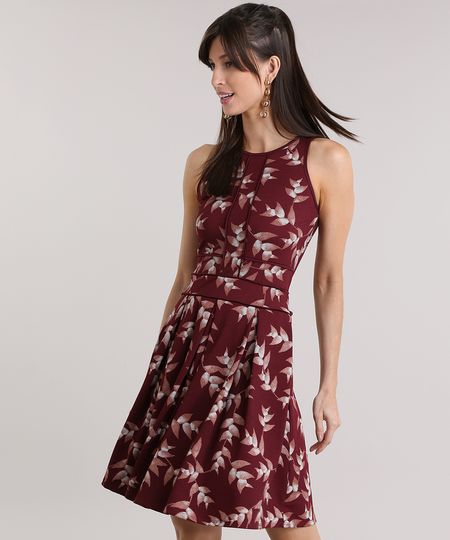 Vestido-Estampado-de-Folhagens-Vinho-8954671-Vinho_1 Vestido-Estampado-de-Folhagens-Vinho-8954671-Vinho_1