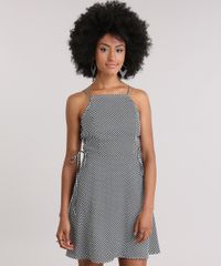Vestido-Xadrez-com-Lace-Up-Off-White-8834375-Off_White_1