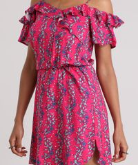Vestido-Open-Shoulder-Estampado-Floral-com-Babados-Pink-8837503-Pink_4