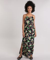 Vestido-Longo-Estampado-Floral-com-Fendas-Preto-8959295-Preto_1