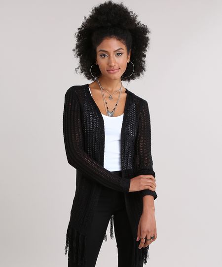 Capa-em-Trico-com-Franjas-Preta-8888821-Preto_1 Capa-em-Trico-com-Franjas-Preta-8888821-Preto_1