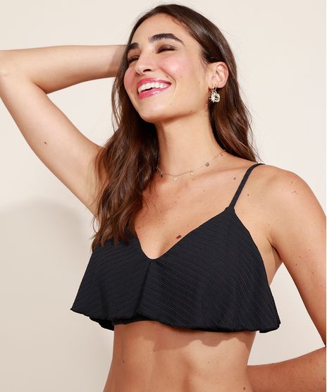 Biquini-Top-Triangulo-Texturizado-com-Babado-e-Bojo-Removivel-Protecao-UV50--Preto-9959250-Preto_1