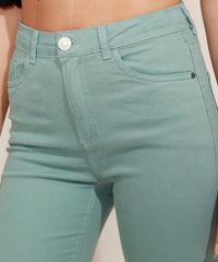 Calca-de-Sarja-Feminina-Super-Skinny-Cintura-Alta-Verde-9967156-Verde_4