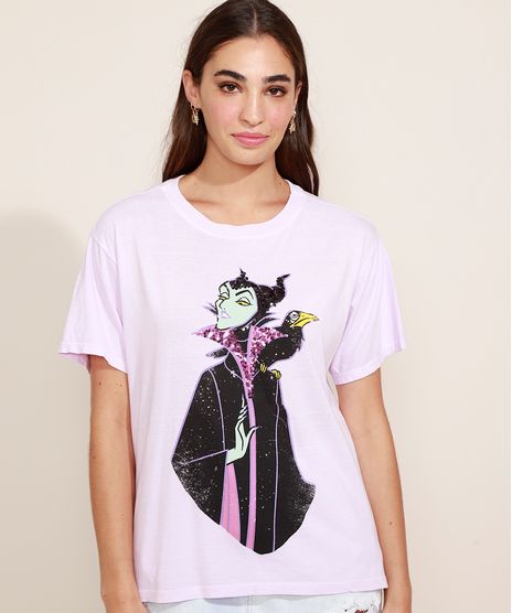Blusa-Feminina-Malevola-com-Paete-Manga-Curta-Decote-Redondo-Lilas-9968810-Lilas_1