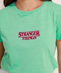 Blusa-Feminina-Stranger-Things-Flocada-Manga-Curta-Decote-Redondo-Verde-9974470-Verde_2