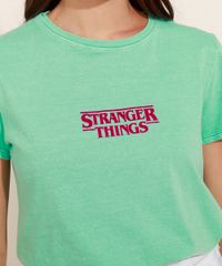 Blusa-Feminina-Stranger-Things-Flocada-Manga-Curta-Decote-Redondo-Verde-9974470-Verde_6