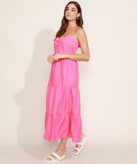 Vestido-Feminino-Longo-com-Recortes-Alca-Fina-Rosa-9976405-Rosa_1