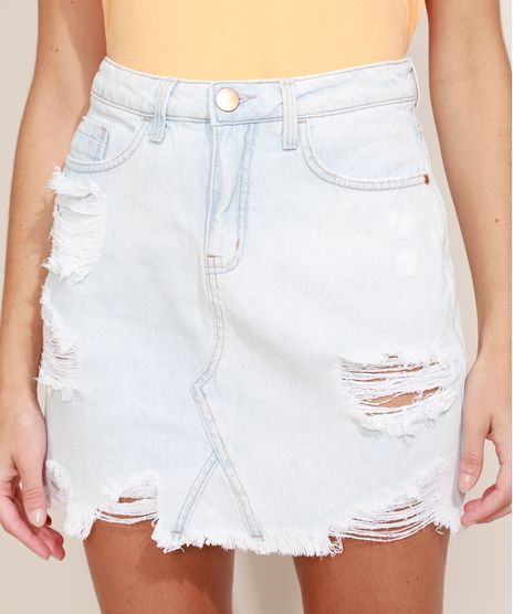 Saia-Jeans-Feminina-Curta-Reta-Destroyed-com-Bandana-Estampada-Tie-Dye-Azul-Claro-9968077-Azul_Claro_1