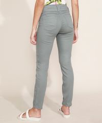 Calca-de-Sarja-Feminina-Super-Skinny-Pull-Up-Cintura-Media-Verde-9967148-Verde_2