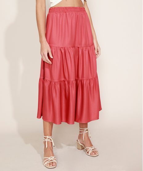 Saia-Feminina-Midi-com-Recortes-Rosa-Escuro-9974793-Rosa_Escuro_1