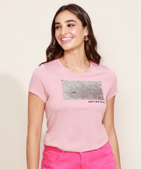 Blusa-Feminina--Happy-New-Dreams--com-Paete-Dupla-Face-Manga-Curta-Decote-Redondo-Rose-9960123-Rose_1