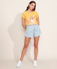 Blusa-Feminina-Eleven-Stranger-Things-Manga-Curta-Decote-Redondo-Mostarda-9973814-Mostarda_3