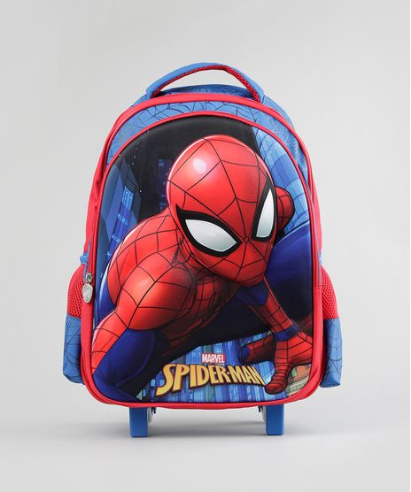Mochila-Escolar-Infantil-Homem-Aranha-com-Rodinhas-3D-Azul-Royal-8744896-Azul_Royal_1