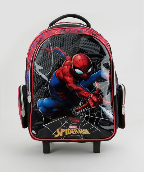 Mochila-Escolar-Infantil-Homem-Aranha-com-Rodinhas-Preta-8744893-Preto_1